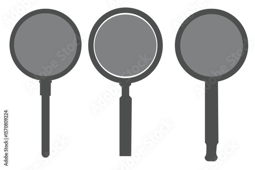 magnifying glass icon set 