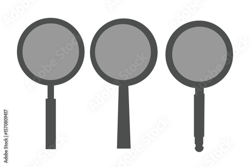 magnifying glass icon set 