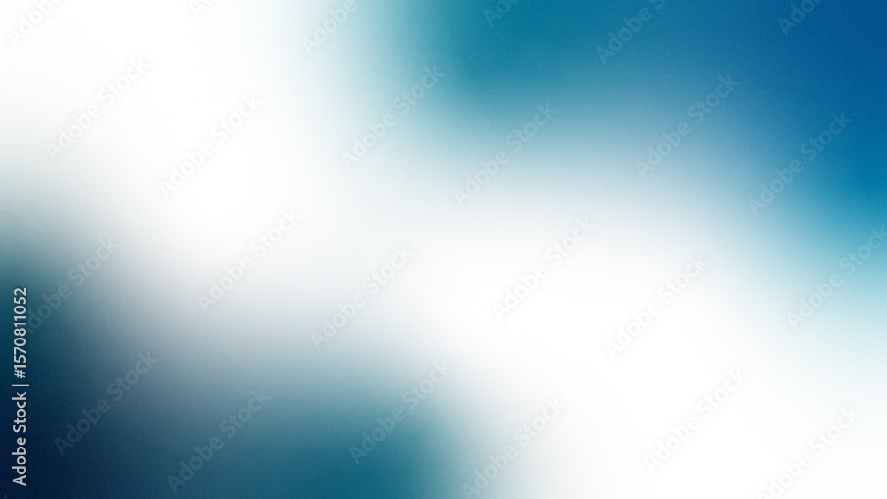 Obraz premium Dark blue navy aqua cyan teal white abstract background. Color gradient ombre blend. Smooth blur light fade. Bright glow wave flow. Subtle grain mesh texture. Cool tone shimmer effect