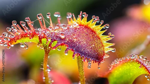 Wallpaper Mural Close-up of Venus flytrap leaves with water droplets Torontodigital.ca