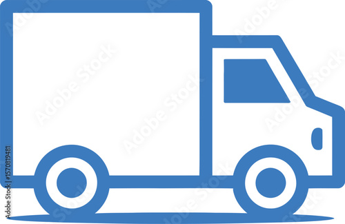 Delivery truck icon vector illustration transportation service logistics company