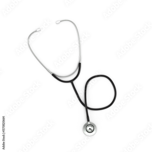 Stethoscope, Medical Symbol Healthcare Icon  , 3d render, transparent background, PNG