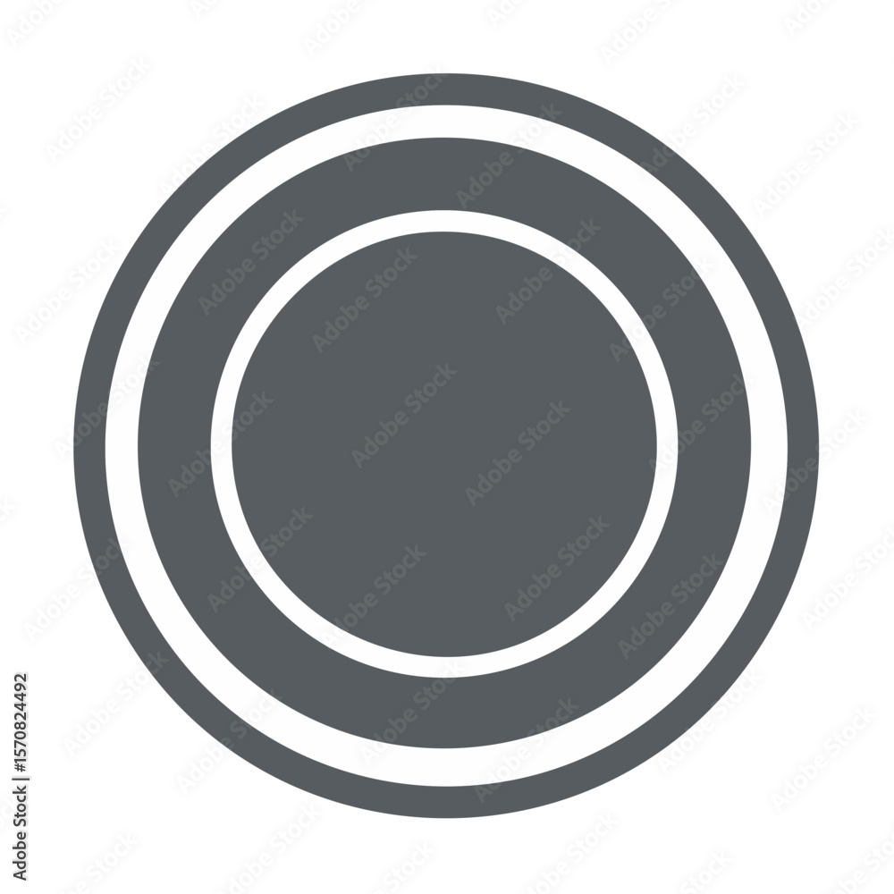 Abstract geometric circular design with gray fill and white outline for simple graphic elements Abstract geometric circular design with gray fill and white outline for simple graphic elements