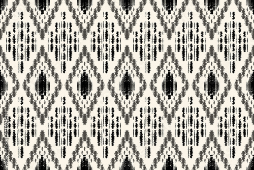 Seamless Patterns ethnic oriental iKat pattern traditional design for background backdrop carpet wallpaper clothing batik fabric tribal textile vector illustration ikat print embroidery motif style