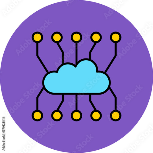 Cloud computing Icon