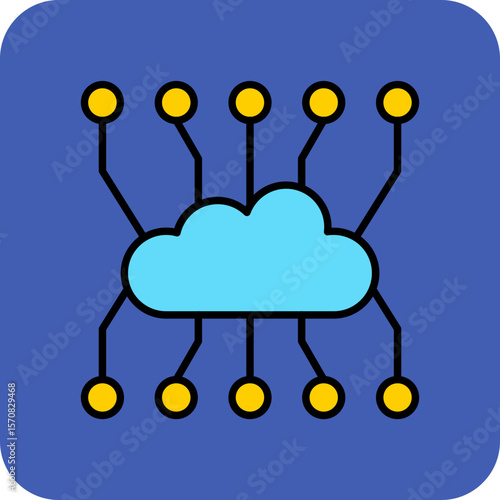 Cloud computing Icon