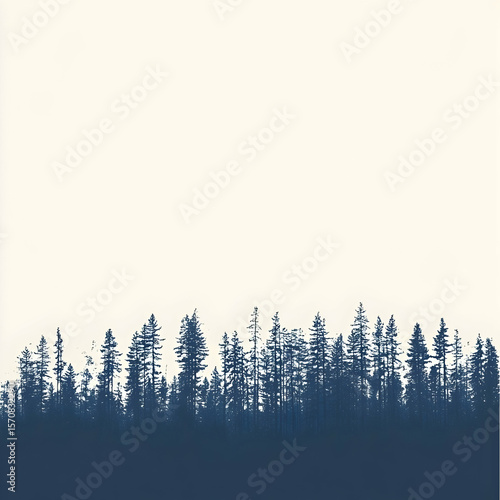 Silhouetted forest edge, tranquil scene, possible nature background, for digital prints, wallpapers or backgrounds