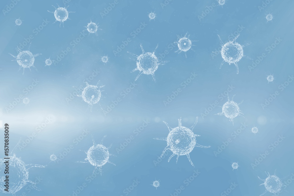 Naklejka premium Three dimension image of pathogen