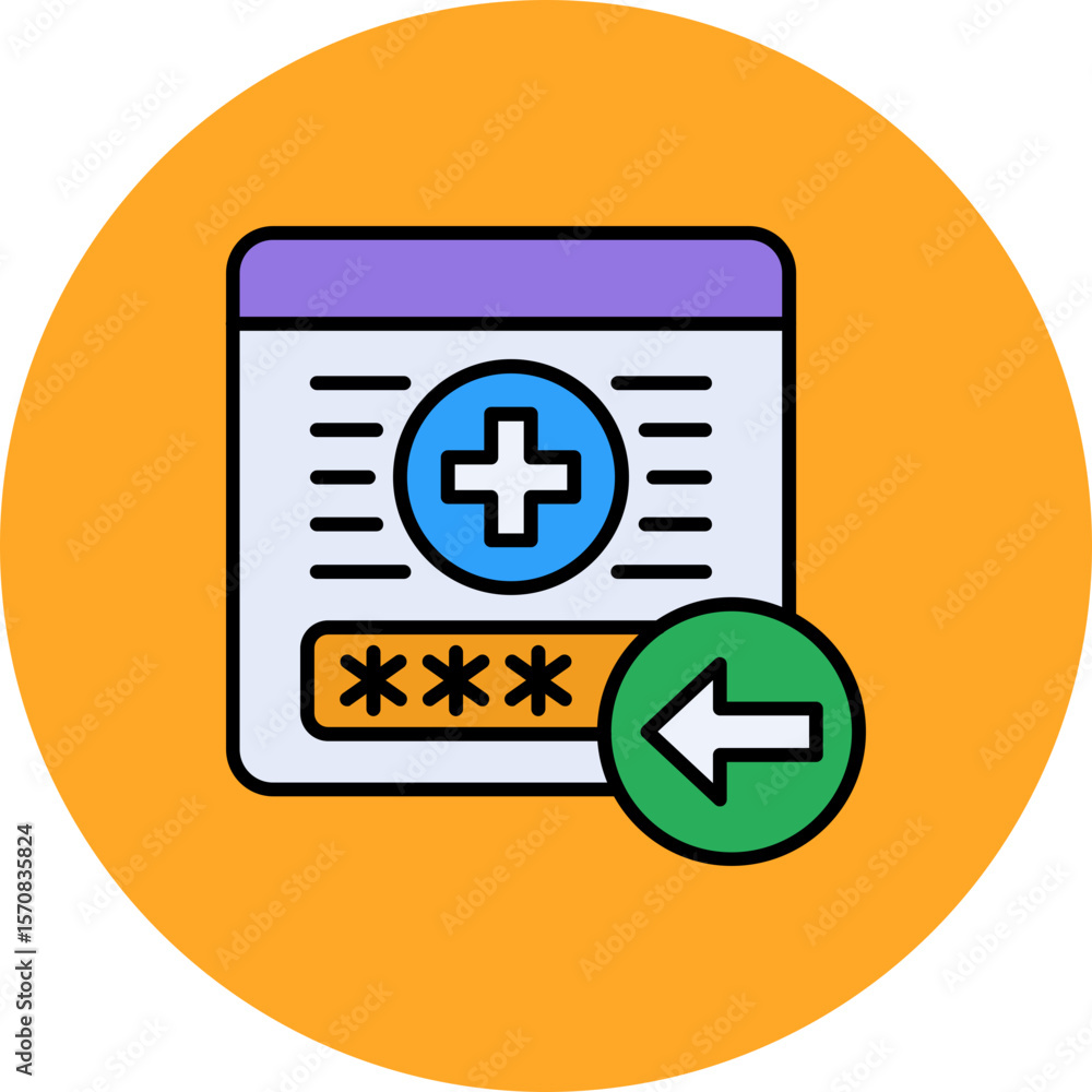 Obraz premium Log in Icon