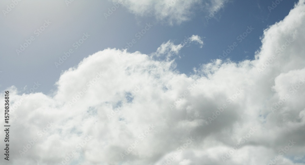 Fototapeta premium Bright blue sky with clouds