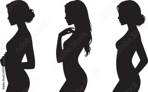 Elegant Female Silhouette Pose Collection
Modern Woman Silhouette Bundle for Crafts & Designs
Stylish Lady Silhouettes in Side Profile Set