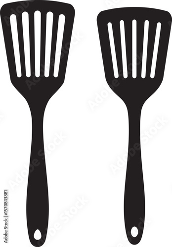 Spatula silhouette vector illustration