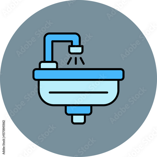 Hair wash sink Icon