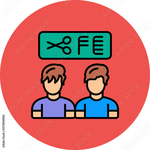 Barber clients Icon