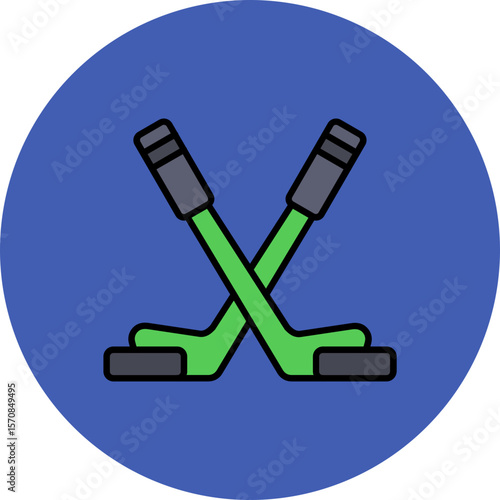 Canvas Print Ice Hockey Icon