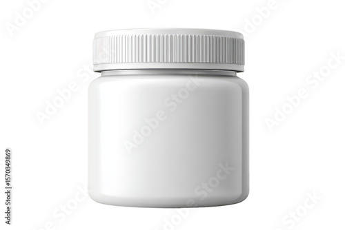 Blank white plastic jar (2)