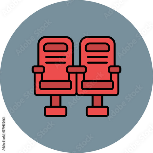 Cinema seats Icon