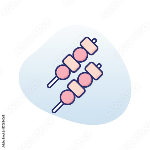 Skewer Vector icon