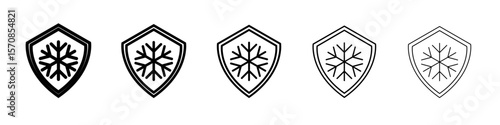 Frost resistant icon outline simple illustration isolated