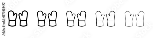 Gloves icon outline simple illustration isolated