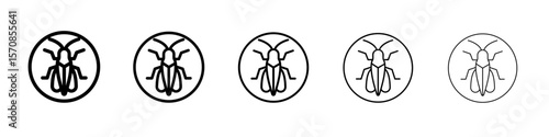 Grasshopper icon outline simple illustration isolated