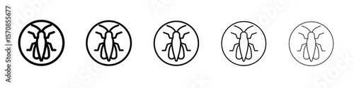 Grasshopper icon outline simple illustration isolated