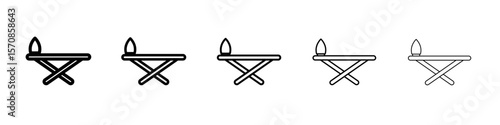 ironing table icon outline simple illustration isolated