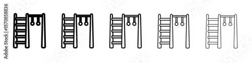 jungle gym icon outline simple illustration isolated