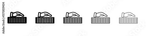 Latex mattress material icon outline simple illustration isolated
