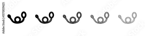 Leash icon. outline simple illustration isolated