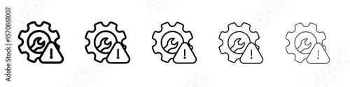 Maintenance icon outline simple illustration isolated