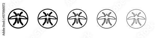 malaria icon outline simple illustration isolated