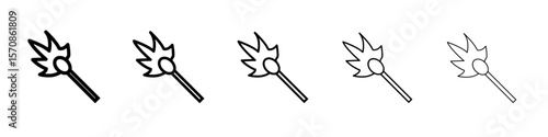 Matches icon outline simple illustration isolated