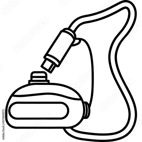 Handheld Vacuum line art vector