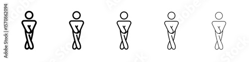 Men icon outline simple illustration isolated
