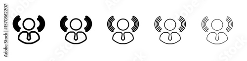 Mind awareness icon outline simple illustration isolated