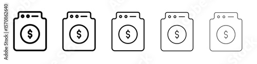 Money laundering icon outline simple illustration isolated