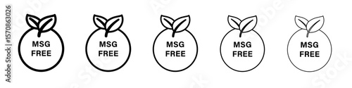 Msg free icon outline simple illustration isolated