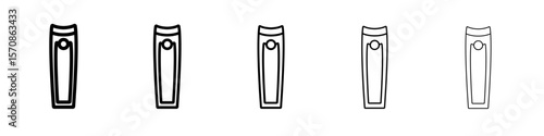 Nail Clipper Icon outline simple illustration isolated