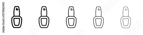 Nail Polish Icon outline simple illustration isolated
