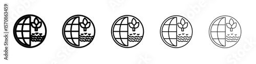 Natural resources icon outline simple illustration isolated