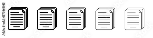 notes icon outline simple illustration isolated