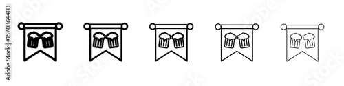 oktoberfest icon outline simple illustration isolated
