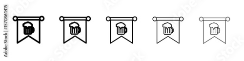oktoberfest icon outline simple illustration isolated