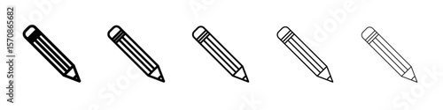 Pencil Icon outline simple illustration isolated