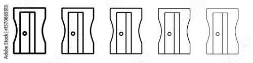 Pencil sharpener icon outline simple illustration isolated