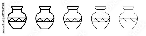 Pottery icon outline simple illustration isolated