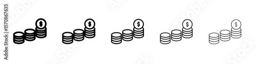 Profit icon. outline simple illustration isolated