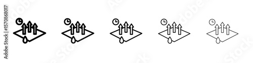 quick dry icon outline simple illustration isolated