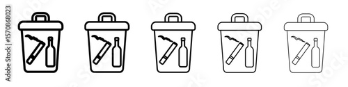 Quitting bad habits icon outline simple illustration isolated